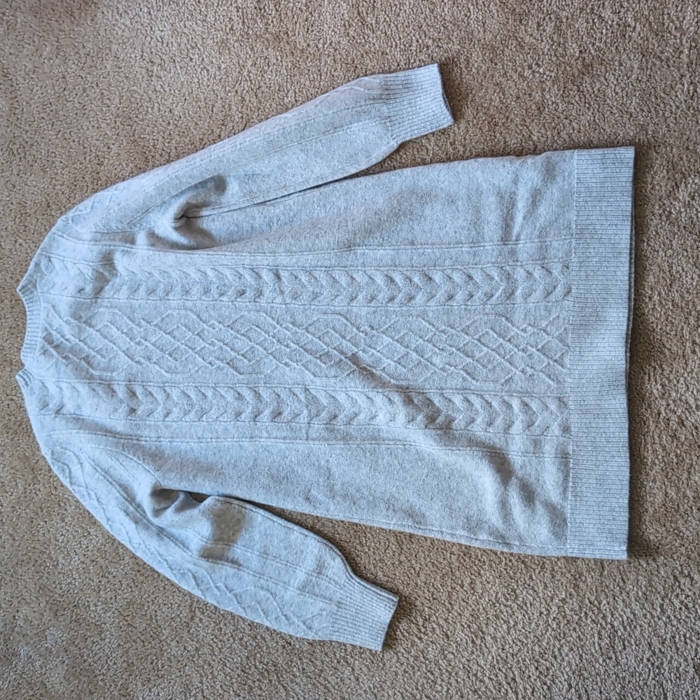 Loft Heather Gray sweater dress, petite large - Picture 5 of 7